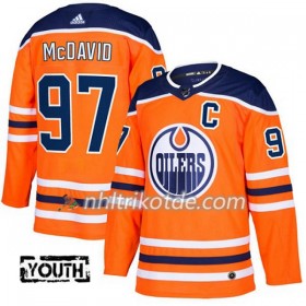 Edmonton Oilers Trikot Connor McDavid 97 Adidas 2017-2018 Orange Authentic - Kinder